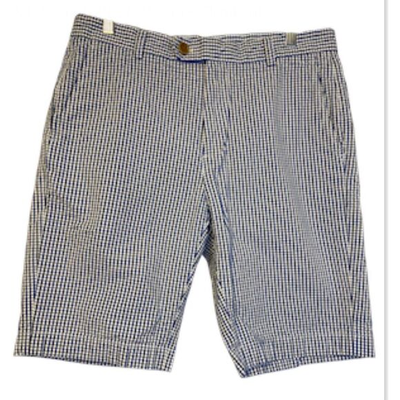 Brooks Brothers Men’s Bermuda Seersucker Shorts Sz. 32 Preppy Packable - Picture 1 of 11